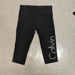 Grey Calvin Klein Performance capri leggings